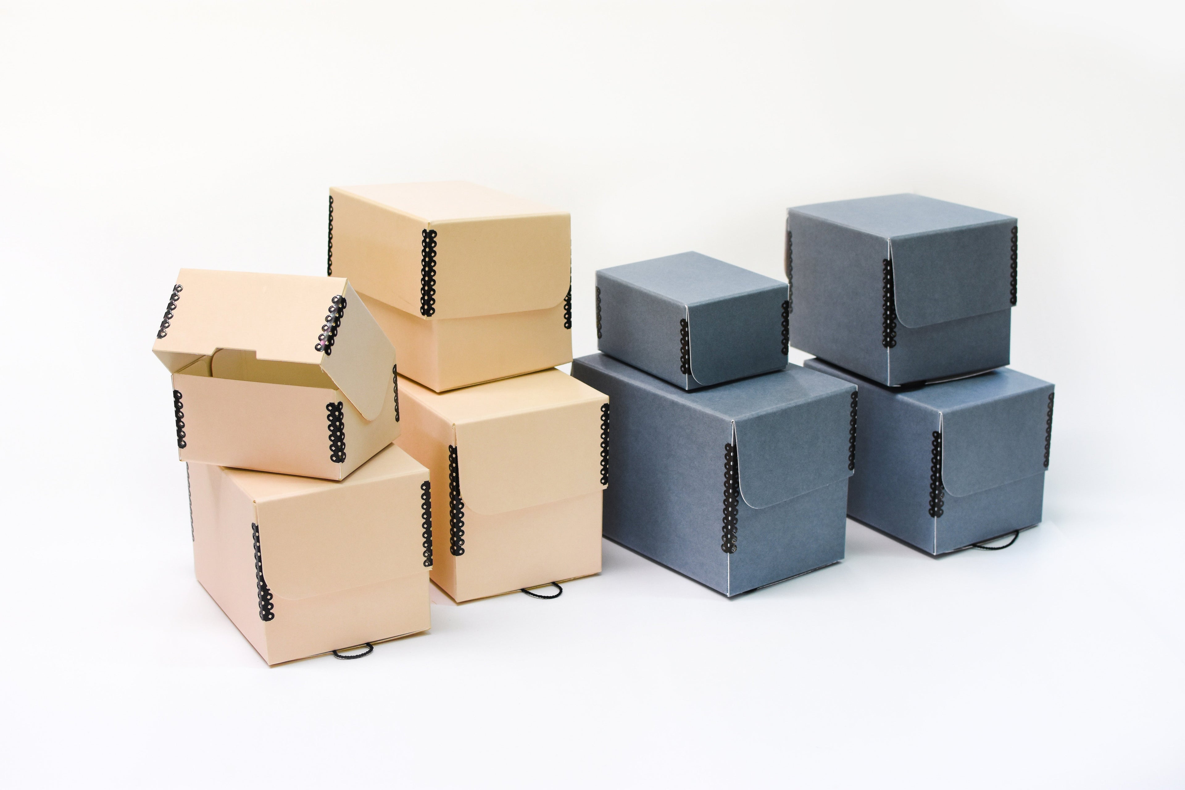 Cajas para placas de vidrio, placas estereoscópicas y para fotografía