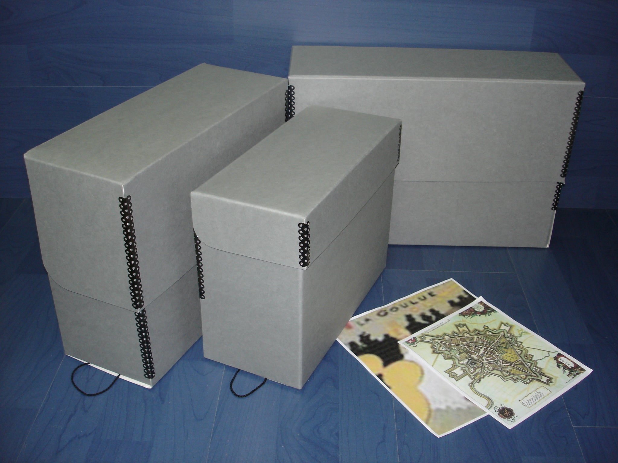 Arxivadors per a documents en vertical de cartró conservació DUO